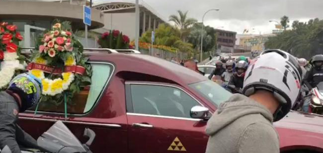 Sepelio de la pareja fallecida en Veneguera.