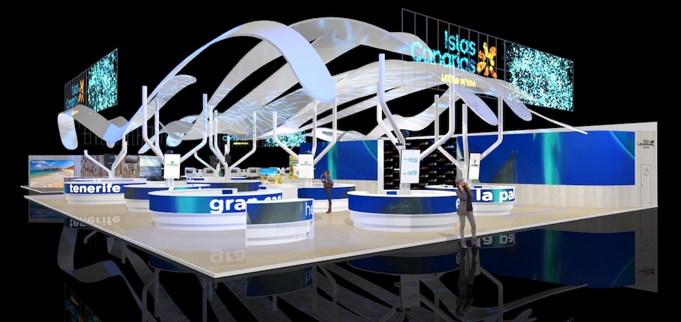 Infografia del stand de Canarias en Fitur 2019 | MASPALOMAS AHORA