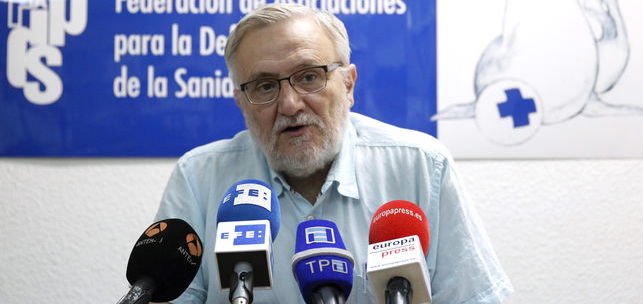 Marciano S&aacute;nchez en una rueda de prensa.