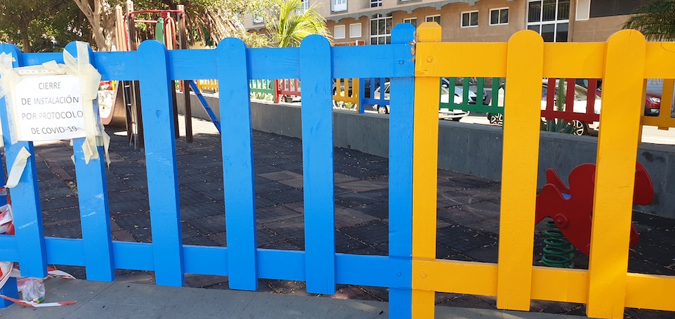 Cierre de parques infantiles. MASPALOMAS AHORA
