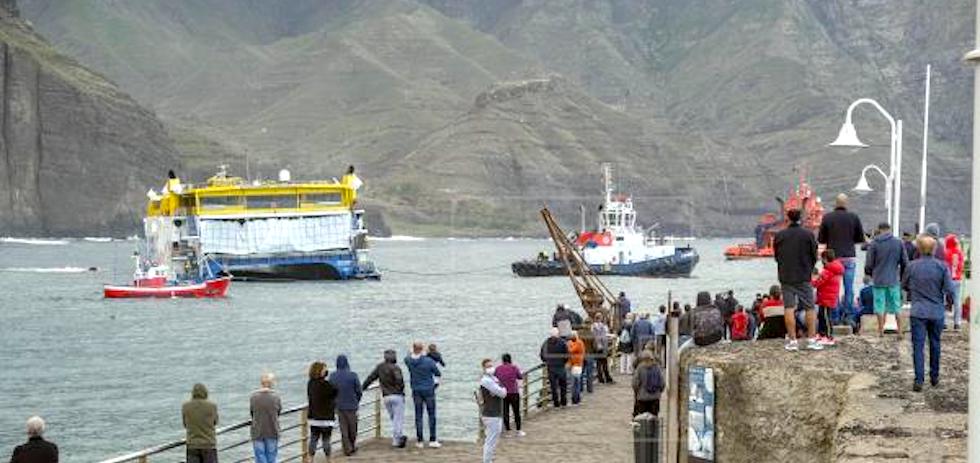 El ferry Bentago Express, de la compañía Fred. Olsen. EFE