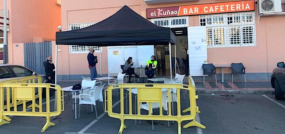 Terraza El Kuñao, propiedad un concejal de San Bartolomé de Tirajana.
