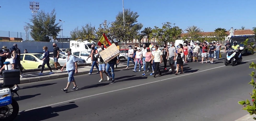 Manifestación para pedir mas seguridad en las calles del Sur de Gran Canaria | ACFI PRESS