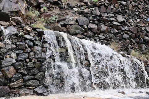 'Filomena' llena las cascadas y barrancos del sur