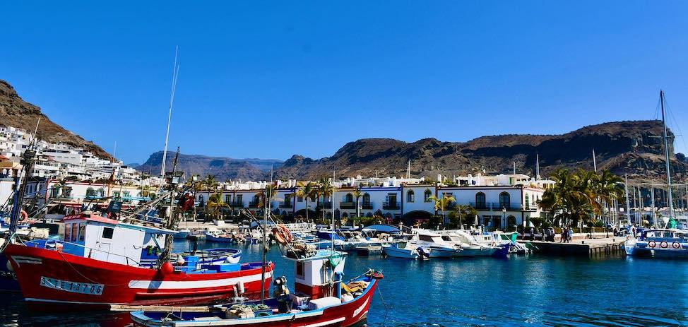 Foto del Puerto de Mogán, zona de la Cofradía de Pescadores de Playa de Mogán
