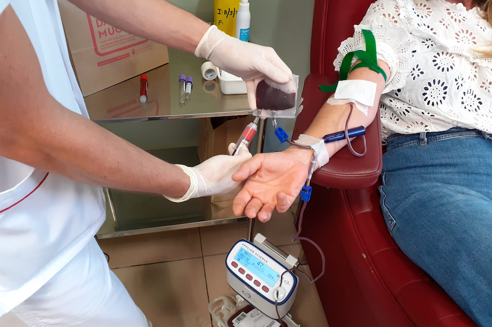 Donante de Sangre. Imagen de archivo