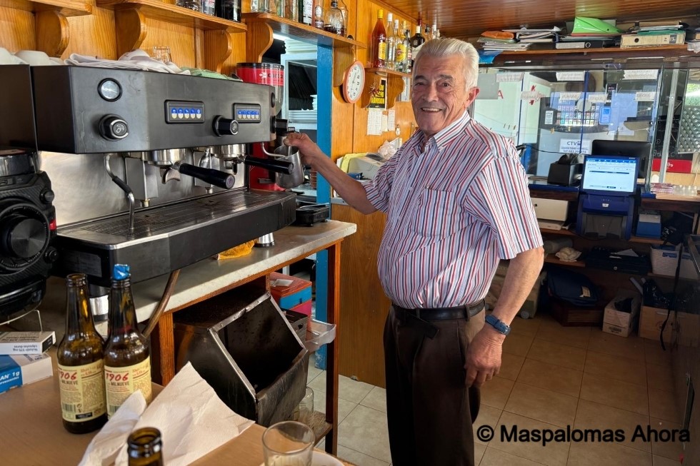 Pedro Rodríguez Pérez, dueño del bar El Laurel. Marcos Ponte