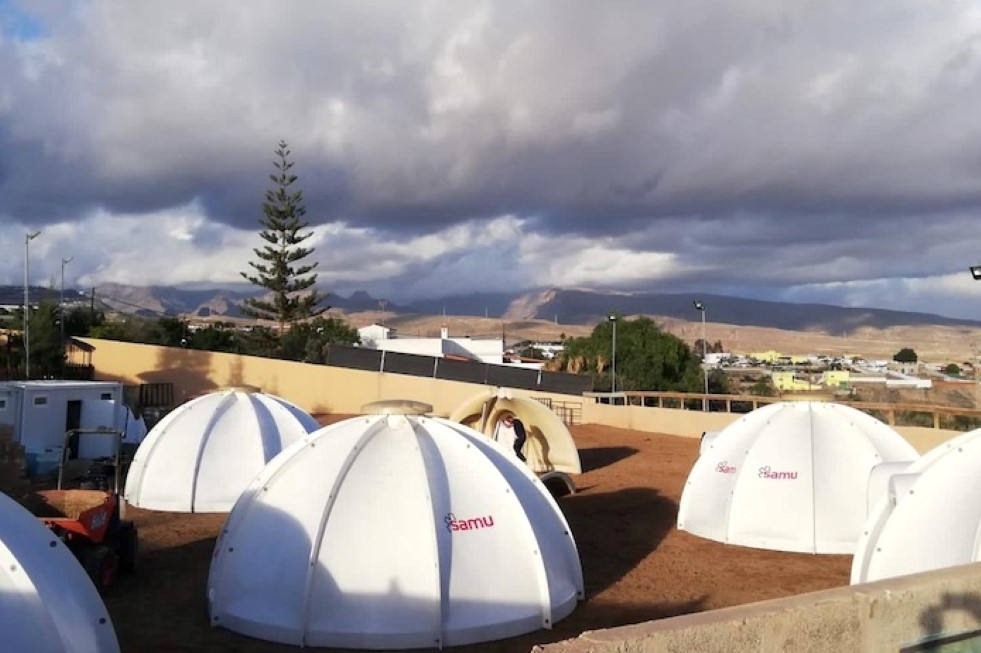 Campamento en Lomo los Azules. Imagen de archivo