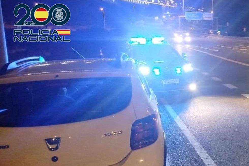 Momento en que la Polic&iacute;a Nacional logra detener al kamikaze | Maspalomas Ahora