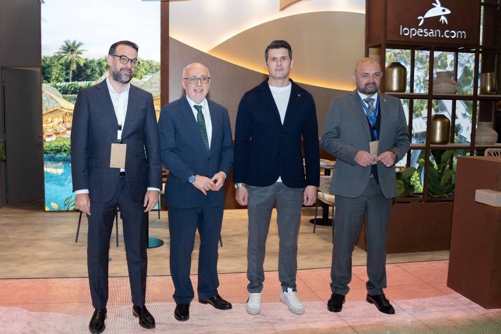 De Izq a dcha José Alba, Antonio Morales, Francisco López, Carlos Álamo