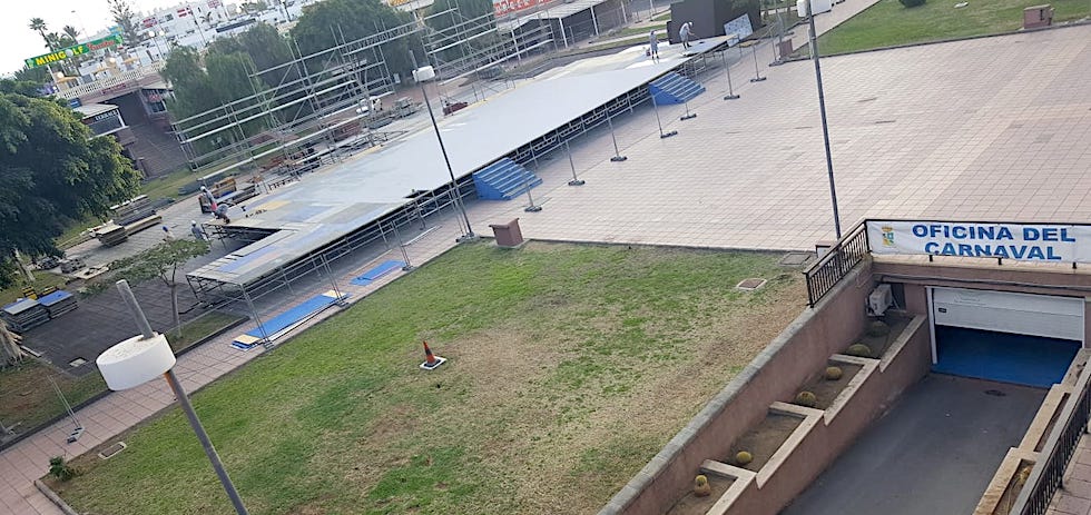 Estado que presentaba este miércoles el escenario del Carnaval.
