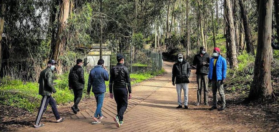 Migrantes en Tenerfie. ÁNDRÉS GUTIÉRREZ A. Saavedra (Efe)