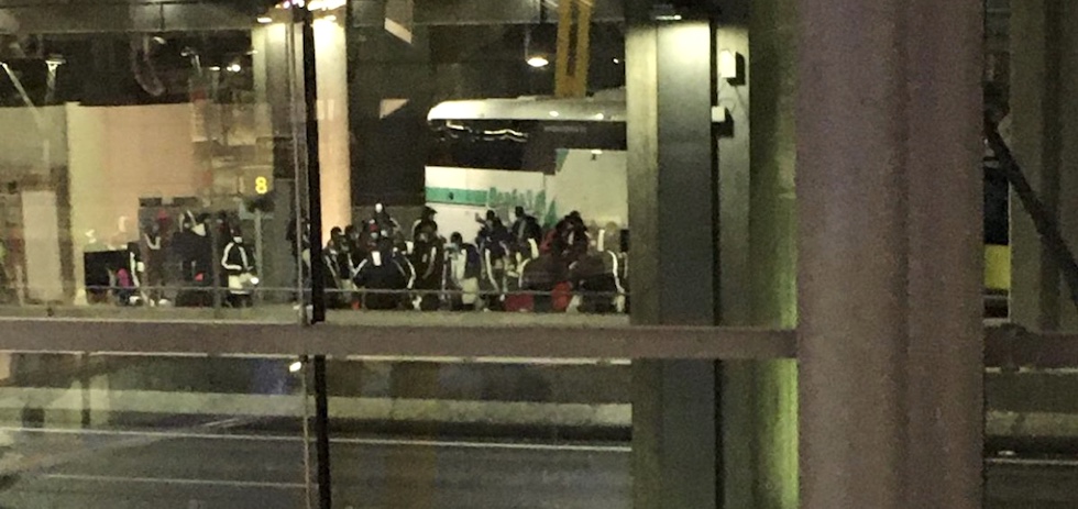 Llegada de los migrantes a Madrid Barajas.