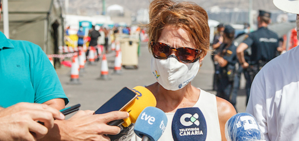 La alcaldesa de Mogán, Onalia Bueno. ACFI PRESS (archivo)