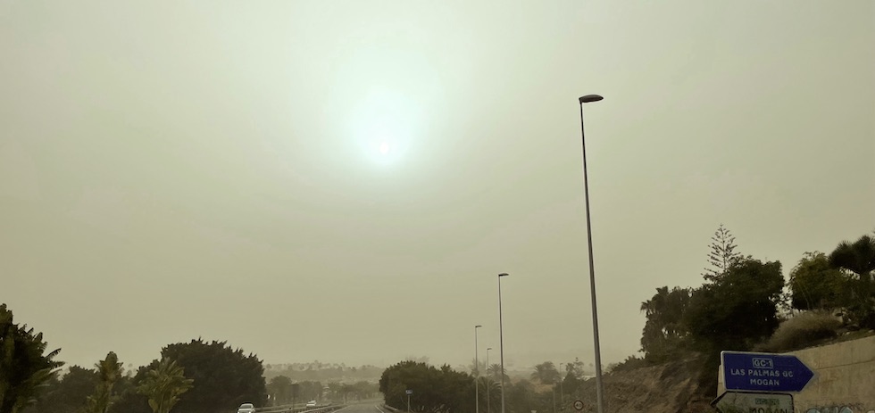Calima en el sur de Gran Canaria. Maspalomas Ahora