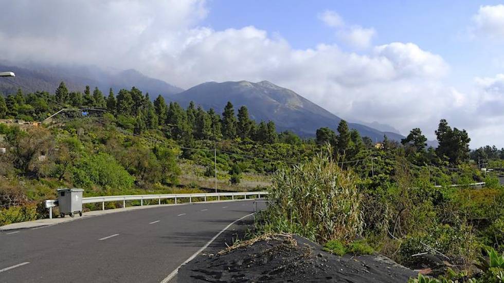 Vistas al volcán de Cumbre Vieja, La Palma