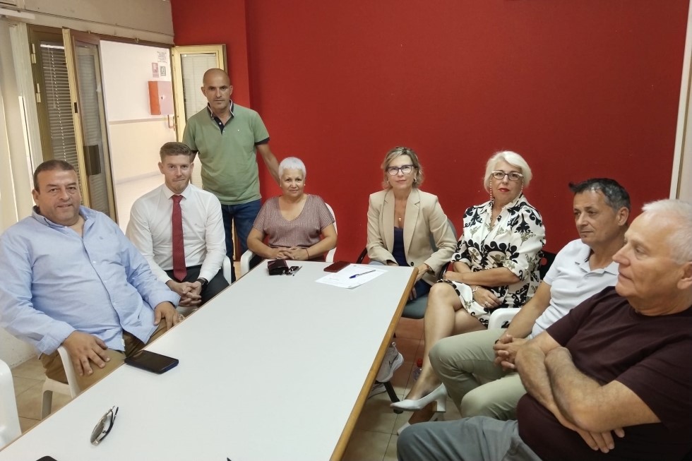 Reunión del PSOE con los mercaderes del Parque Europeo