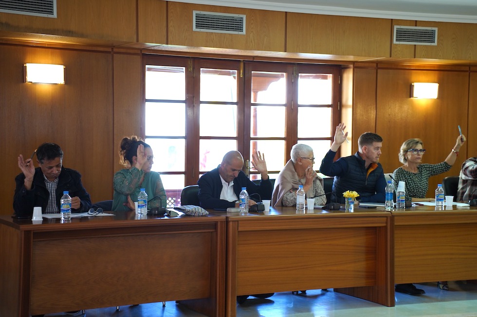 Grupo del PSOE en el pleno.