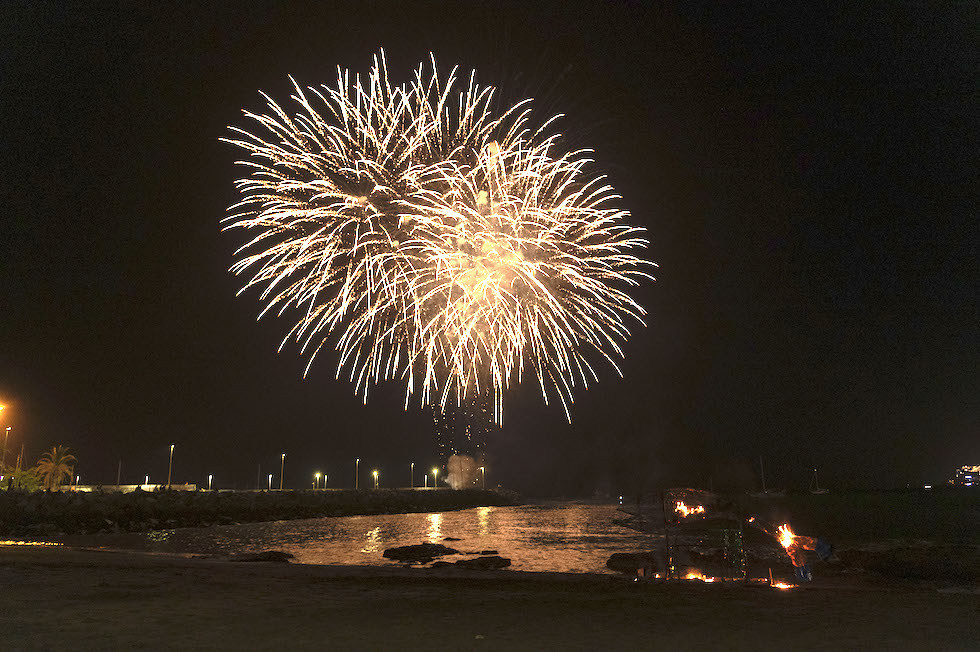 Quema de la sardina y fuegos artificiales