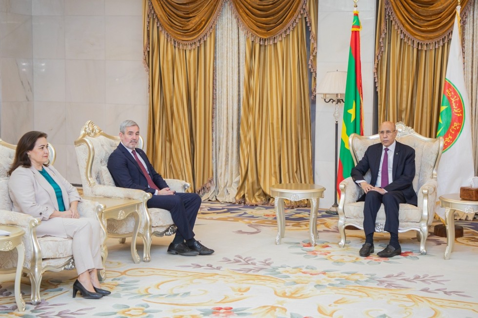 Clavijo en su reunión con el presidente de Mauritania