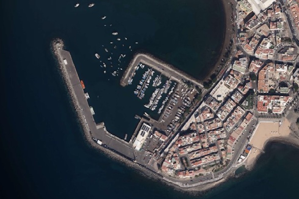 Puerto de Arguineguín, vista aérea.