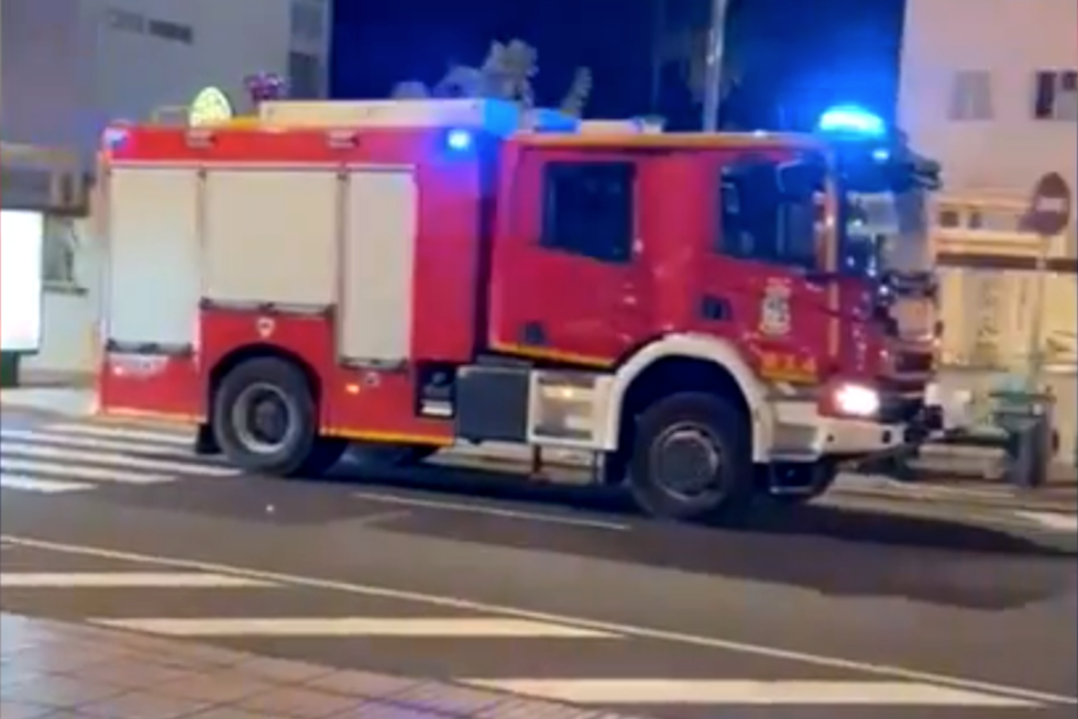 Camión de bomberos de San Bartolomé de Tirajana.