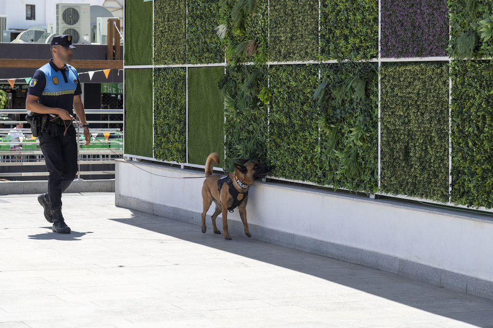 La Unidad Canina de Mogán detiene a un hombre con drogas en Arguineguín