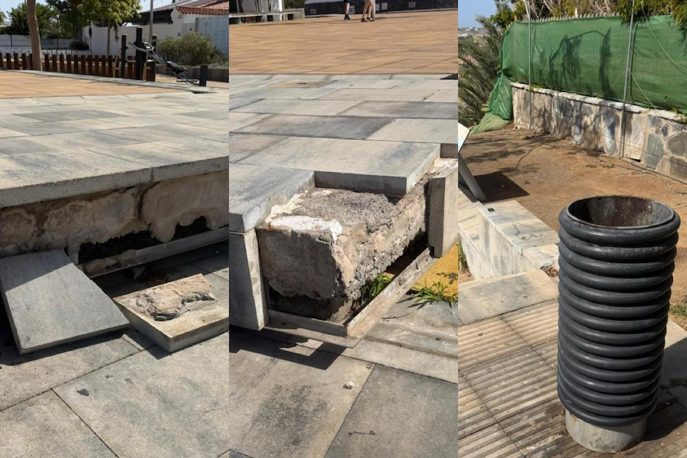 Degradaci&oacute;n de varias v&iacute;as principales de Playa del Ingl&eacute;s