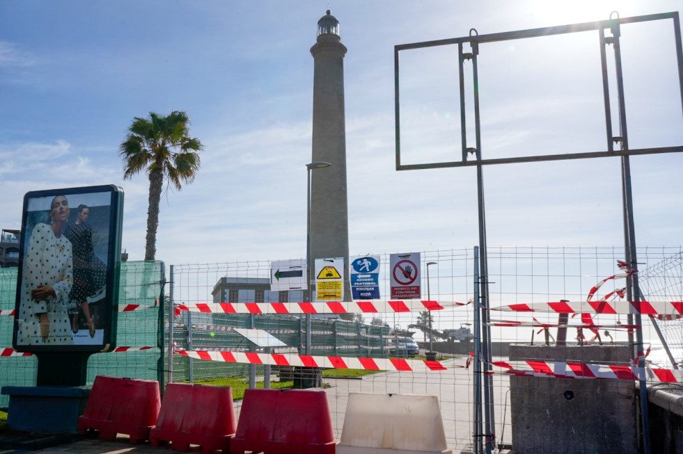 Arranca la remodelación del paseo junto al Faro de Maspalomas
