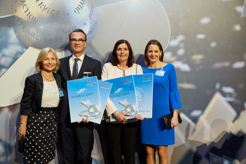 Beate Einhauser (Head of Product Management West Med at TUI), Robert Heitzig (Director Seaside Grand Hotel Residencia GL), Ursula Matas (Directora Seaside Sandy Beach) y Sabine Bartsch (Quality Manager at TUI Deutschland GmbH)