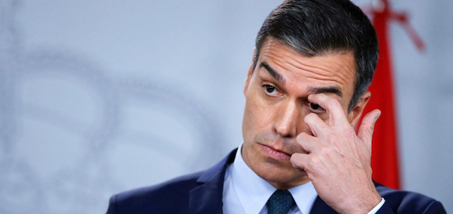 Pedro S&aacute;nchez, ante los medios en La Moncloa / EFE