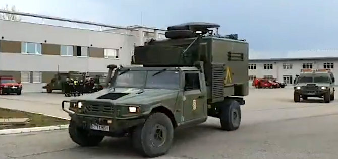 Despliegue de la UME para contener el coronavirus en zonas de riesgo, entre ellas, Canarias UME