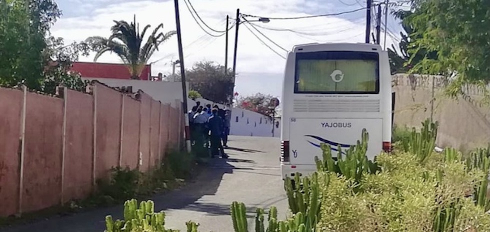 Imagen de archivo: Menores inmigrantes en Maspalomas.