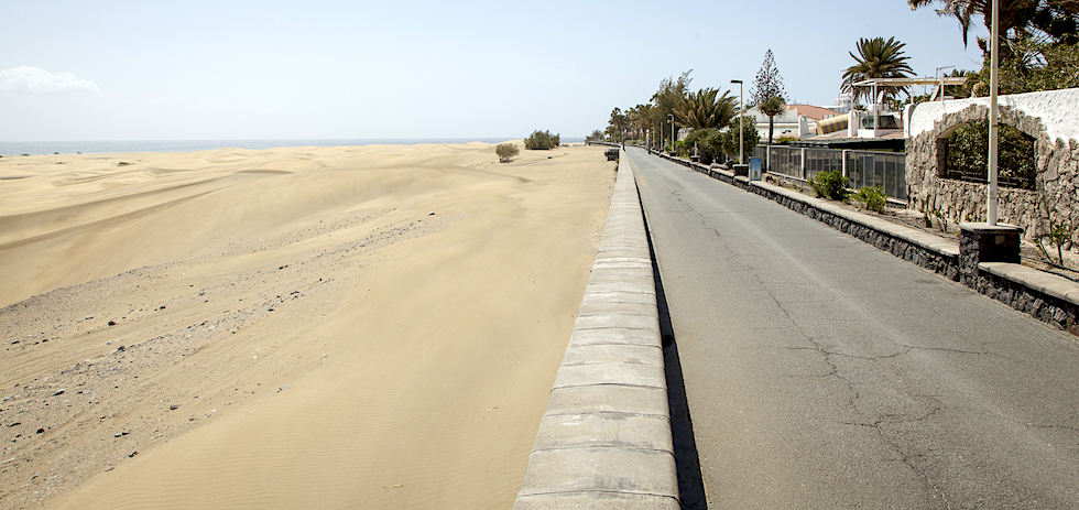 Dunas de Maspalomas durante el confinamiento. MASPALOMAS AHORA