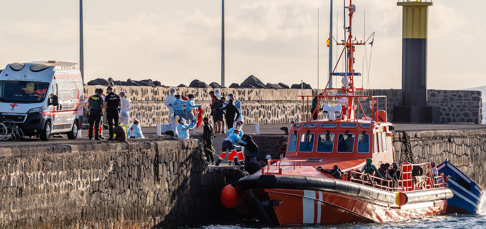 Inmigrantes llegados en patera a Canarias (archivo). ACFI PRESS