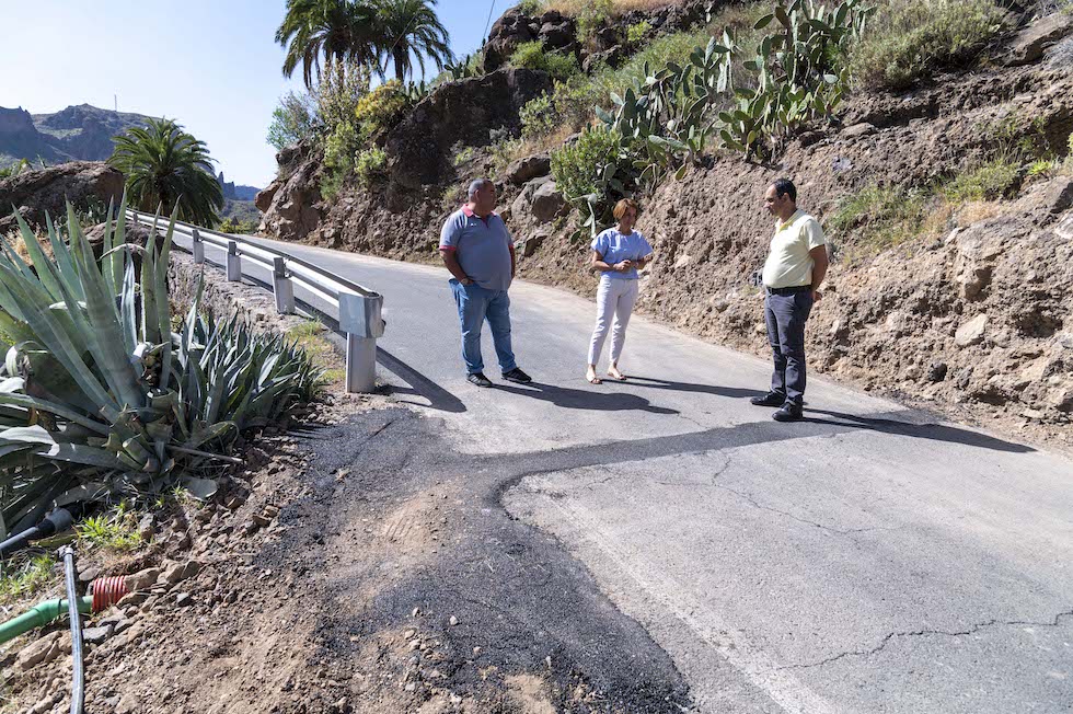 Visita Soria obras de renovacio n de la red de abastecimiento | MASPALOMAS AHORA