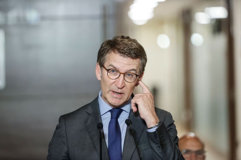 El líder del PP, Alberto Núñez Feijóo