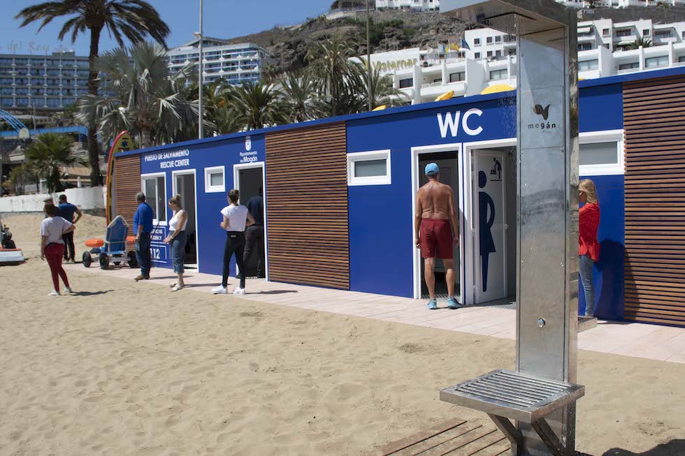 Nueva ducha junto al módulo - Playa de Puerto Rico | MASPALOMAS AHORA