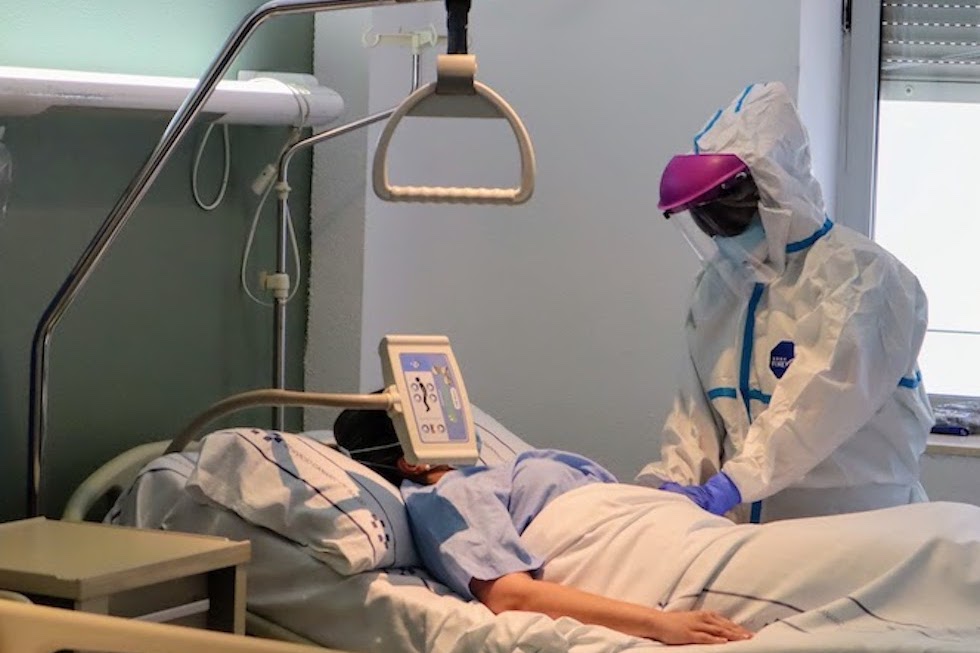 Atención a los pacientes covid. Imagen de archivo