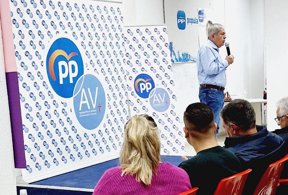 Marco Aurelio Pérez en la sede del PPAV.