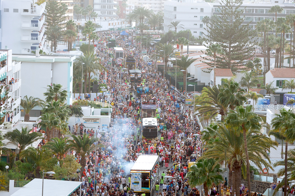 Gran Cabalgata del Carnval Internacional de Maspalomas. Imagen de archivo, Maspalomas Ahora