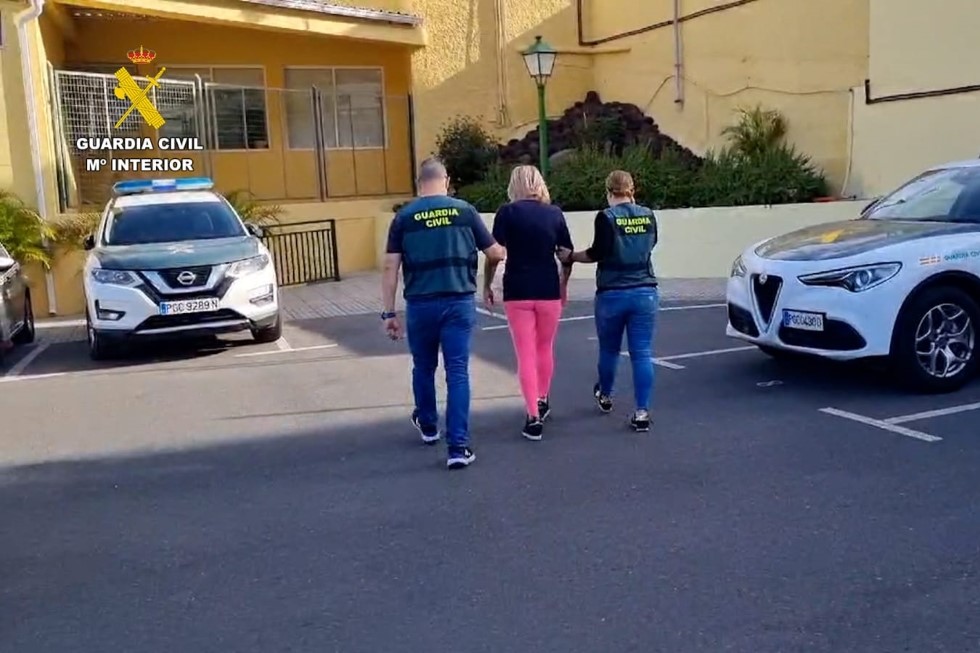 Detención de la presunta autora del delito