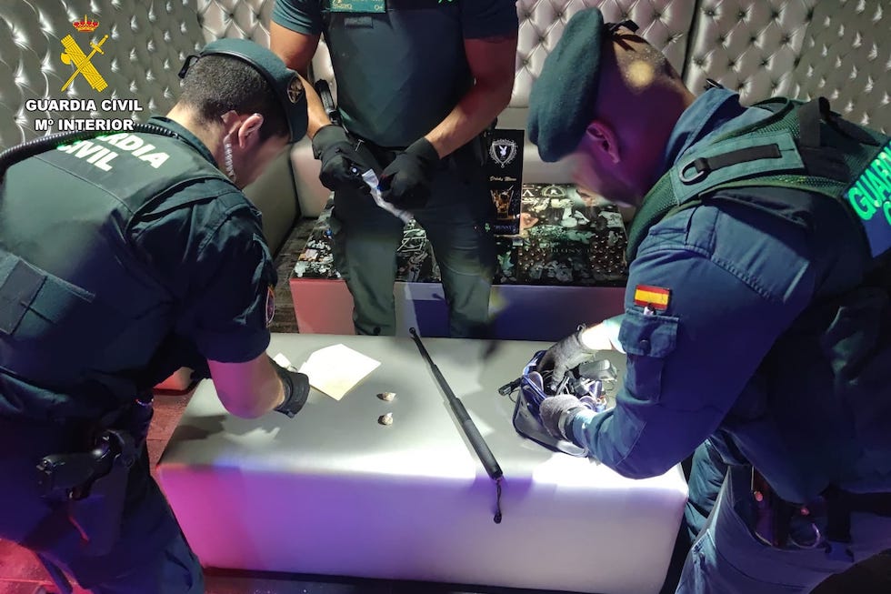 Sustancias halladas en los locales.