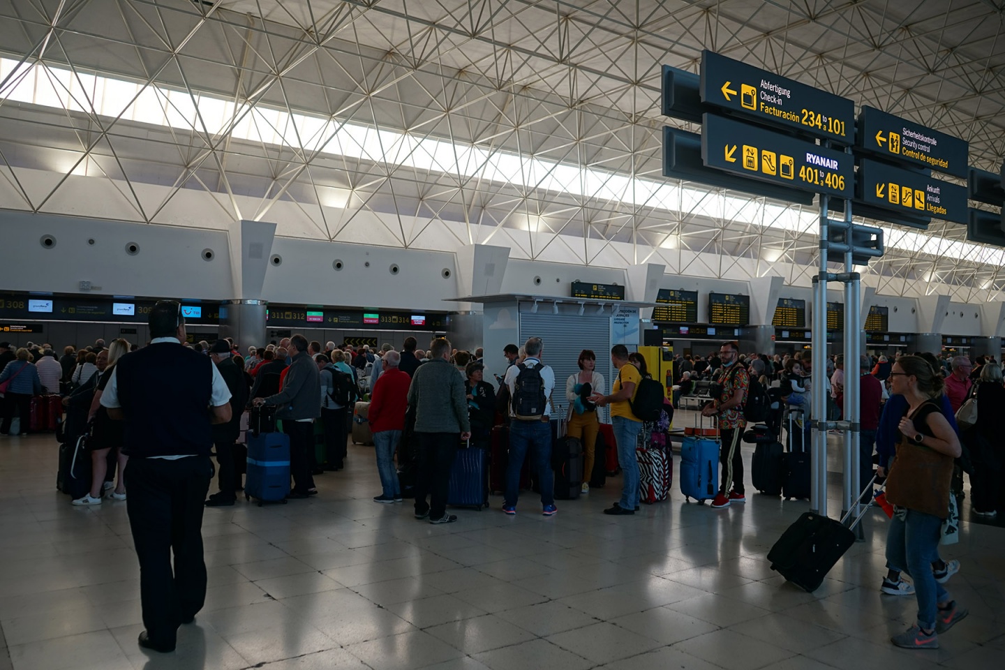 Gran Canaria, pasajeros en el aerpuerto
