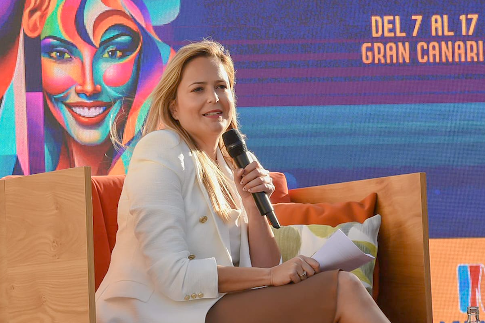 Yilenia Vega, durante la presentación del programa del Carnaval