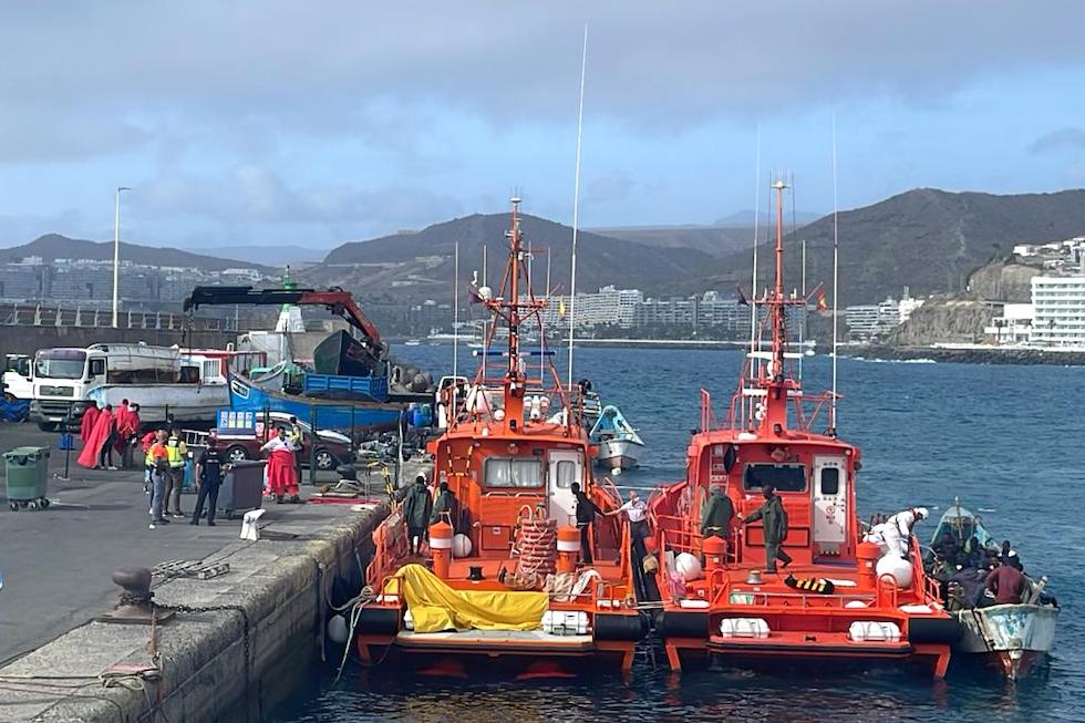 Llegada de una patera al muelle de Arguinegu&iacute;n. Maspalomas Ahora/Imagen de archivo