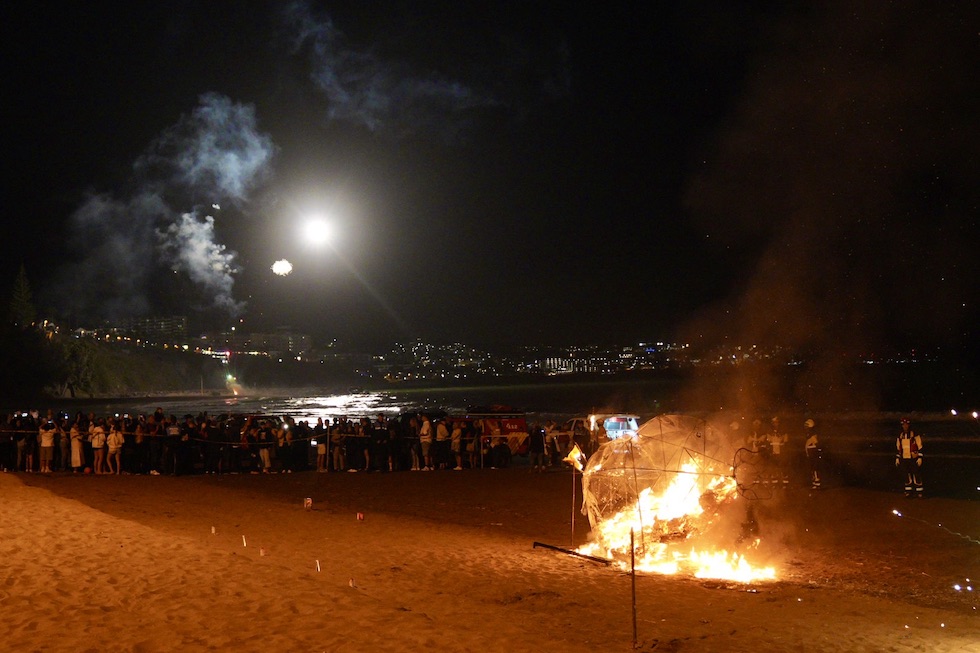 Quema de la Sardina en Playa del Ingl&eacute;s