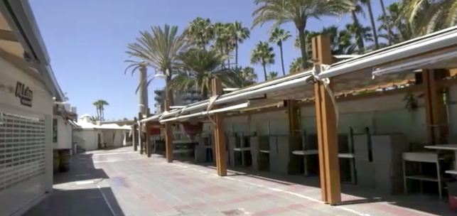 Terrazas cerradas en Playa del Inglés | ACFI PRESS