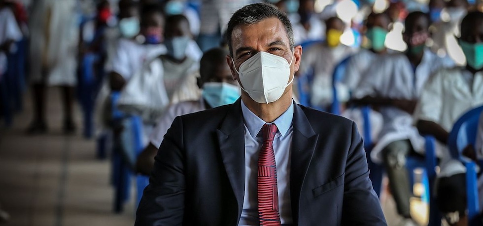 El presidente del Gobierno, Pedro Sánchez en Senegal | EFE