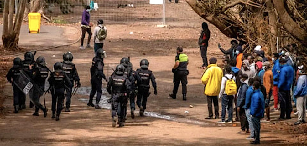 Imagen de archivo, altercados en Las Raíces.